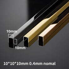 Load image into Gallery viewer, Stainless Steel Decorative U-shaped channel trim Strip Yellow Gold不锈钢装饰性U形槽装饰条黄钛金
