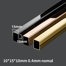 Load image into Gallery viewer, Stainless Steel Decorative U-shaped channel trim Strip Yellow Gold不锈钢装饰性U形槽装饰条黄钛金
