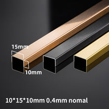 Load image into Gallery viewer, Stainless Steel Decorative U-shaped channel trim Strip Yellow Gold不锈钢装饰性U形槽装饰条黄钛金
