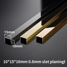 Load image into Gallery viewer, Stainless Steel Decorative U-shaped channel trim Strip Yellow Gold不锈钢装饰性U形槽装饰条黄钛金
