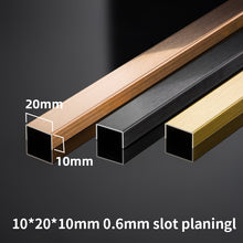 將圖片載入圖庫檢視器 Stainless Steel Decorative U-shaped channel trim Strip Black Gold不锈钢装饰性U形槽装饰条黑钛金
