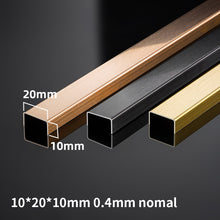 Load image into Gallery viewer, Stainless Steel Decorative U-shaped channel trim Strip Yellow Gold不锈钢装饰性U形槽装饰条黄钛金
