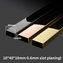 Load image into Gallery viewer, Stainless Steel Decorative U-shaped channel trim Strip Yellow Gold不锈钢装饰性U形槽装饰条黄钛金
