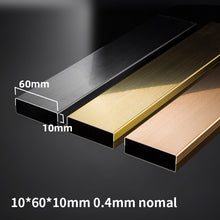 將圖片載入圖庫檢視器 Stainless Steel Decorative U-shaped channel trim Strip Black Gold不锈钢装饰性U形槽装饰条黑钛金
