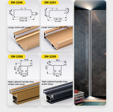 Load image into Gallery viewer, Metal Decor home Line for Ceiling Wall Background Decorative Edge Line Stainless Steel T U L V-shaped trim Strip sample suitcase Handle sample box天花板墙面背景的金属装饰家线 装饰边线 不锈钢T U L V形修饰条 拉手样品箱
