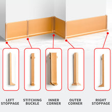 Load image into Gallery viewer, Accessories For J-Shape Skirting Board LEFT STOPPAGE  RIGHT STOPPAGE STITCHING BUCKLE  网红踢脚线（J型踢脚线）-配件 左堵头 右堵头 拼接口
