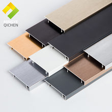 Load image into Gallery viewer, Contemporary Molding Stepped Decorative Aluminium Baseboard Floor Skirting Boards For Covering From Wall To Floor铝合金踢脚线墙角地角线4 5 6 8 10 cm贴脚线金属地脚线
