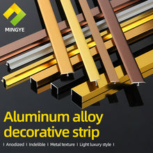 Load image into Gallery viewer, Metal Decor home Line for Ceiling Wall Background Decorative Edge Line Stainless Steel T U L V-shaped trim Strip sample 装饰线条样品
